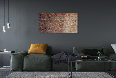 Canvas doek foto Bakstenen muur muur