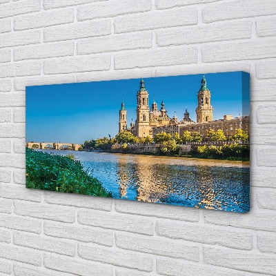 Foto op canvas Spanje kathedraal van de rivier