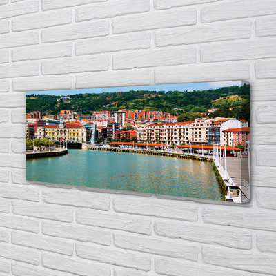 Foto op canvas Spanje city mountains river