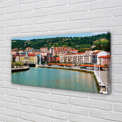 Foto op canvas Spanje city mountains river