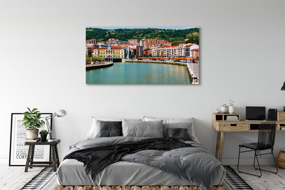 Foto op canvas Spanje city mountains river