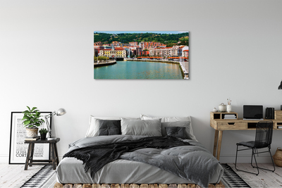 Foto op canvas Spanje city mountains river