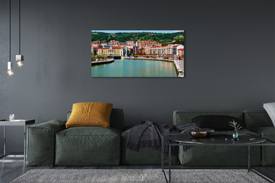 Foto op canvas Spanje city mountains river