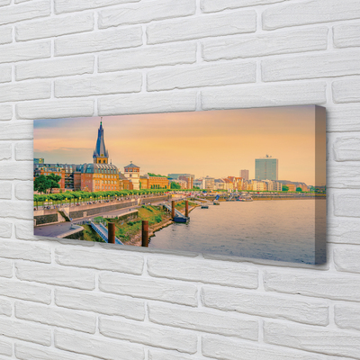 Foto op canvas Duitsland sunrise river