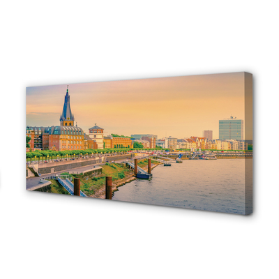 Foto op canvas Duitsland sunrise river