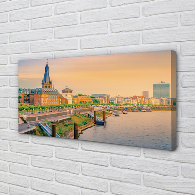 Foto op canvas Duitsland sunrise river