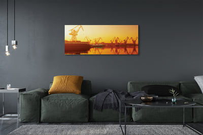 Foto op canvas Gdańsk shipyard sunrise