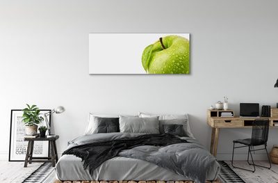 Schilderijen op canvas doek Apple green water drops