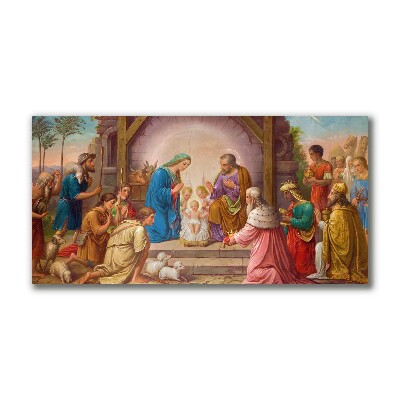 Foto op canvas Stabiele Kerstmis Jesus