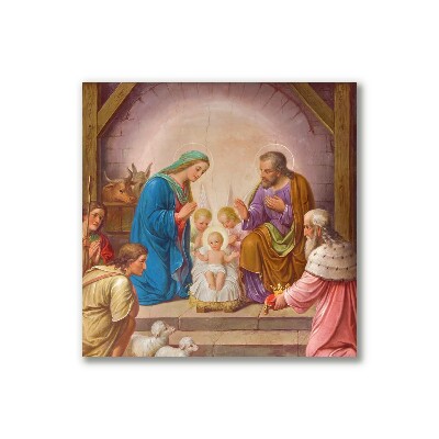 Foto op canvas Stabiele Kerstmis Jesus