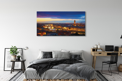 Foto op canvas Italië panorama night bridges