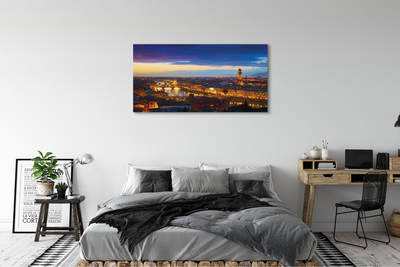 Foto op canvas Italië panorama night bridges