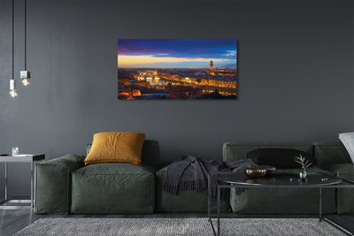 Foto op canvas Italië panorama night bridges