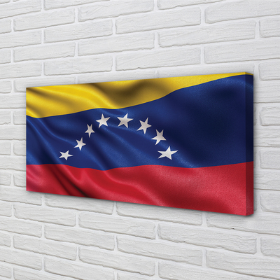 Schilderij canvas Vlag van venezuela