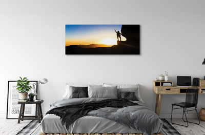 Schilderij canvas Zonsondergang