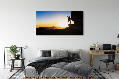 Schilderij canvas Zonsondergang