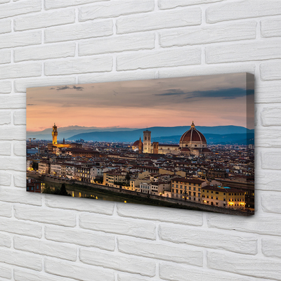 Foto op canvas Italië panorama mountains cathedral