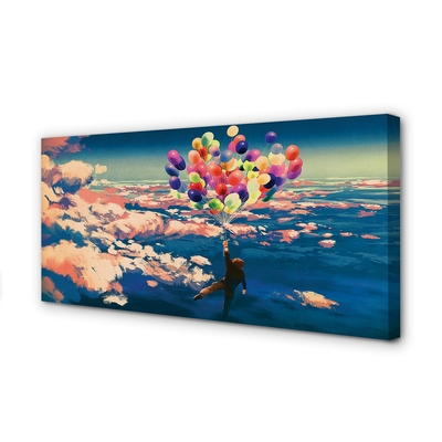 Schilderijen op canvas doek Sky clouds ballonnen