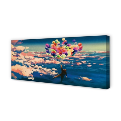Schilderijen op canvas doek Sky clouds ballonnen
