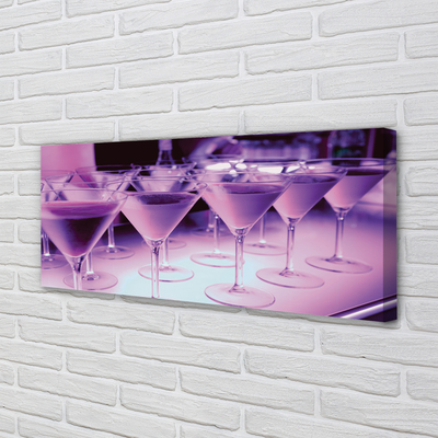 Canvas doek foto Cocktails in glazen