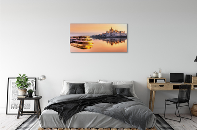 Schilderijen op canvas doek Zee schip zee