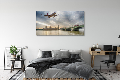 Schilderijen op canvas doek Vliegtuigwolken