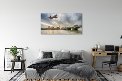Schilderijen op canvas doek Vliegtuigwolken