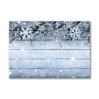 Foto op canvas Holy Snowflakes Winter Frost