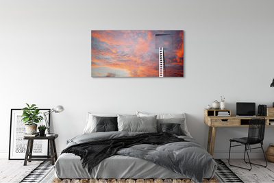 Foto op canvas Ladder sky sunset