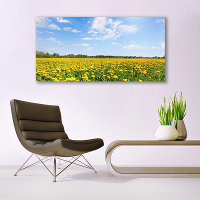 Canvas foto Dandelion meadow