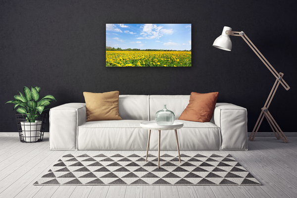 Canvas foto Dandelion meadow