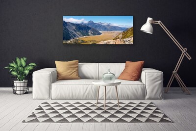 Canvas foto Mountain landschap van de vallei