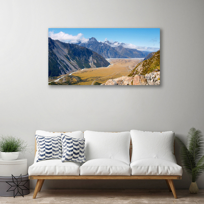 Canvas foto Mountain landschap van de vallei