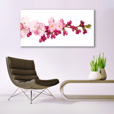 Canvas foto Cherry blossom twig