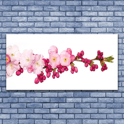 Canvas foto Cherry blossom twig