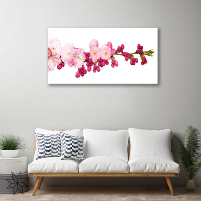 Canvas foto Cherry blossom twig