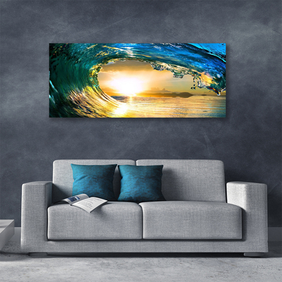 Canvas foto Wave natuur zee west
