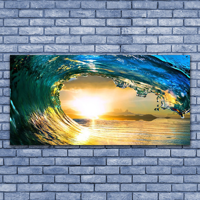 Canvas foto Wave natuur zee west