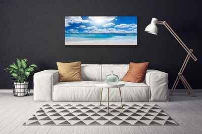 Canvas foto Wolken landschap sea beach