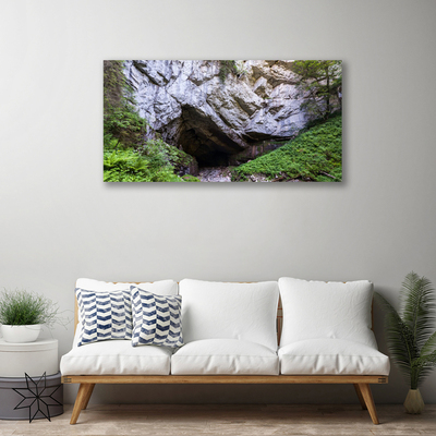 Canvas foto Mountain cave nature