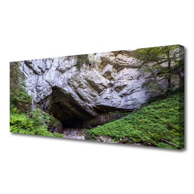 Canvas foto Mountain cave nature