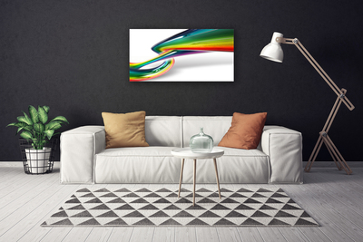 Canvas foto Abstract kunst van de regenboog