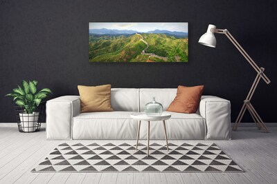 Canvas foto Grote landscape muur mountain