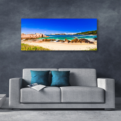 Canvas foto Strand zee landschap