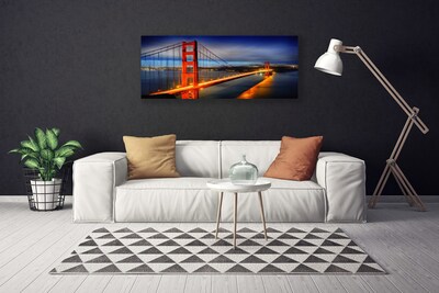 Canvas foto Architectuur van de brug
