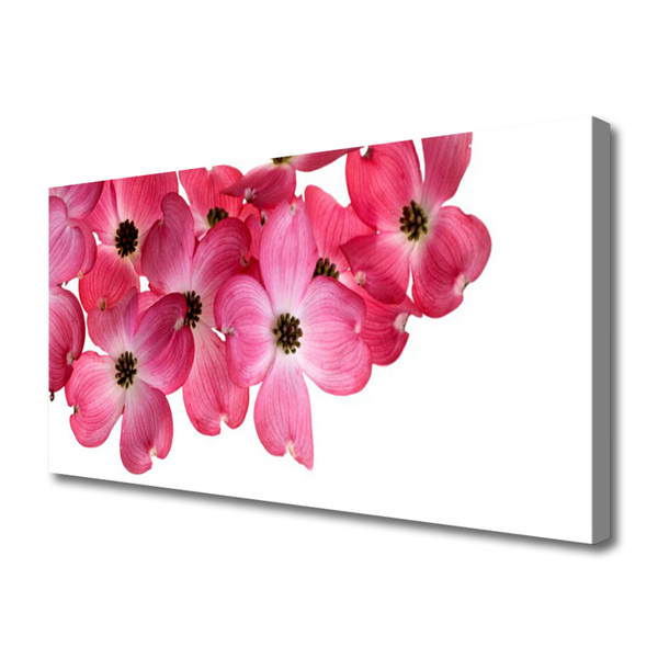 Canvas foto Flowers on the wall