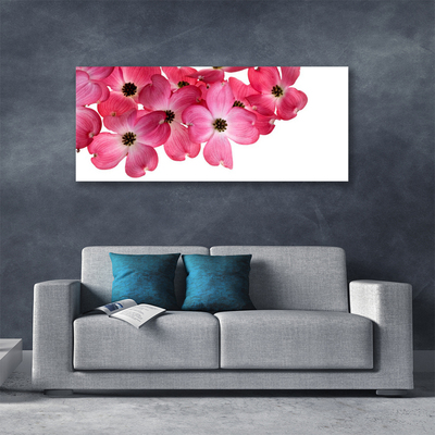 Canvas foto Flowers on the wall