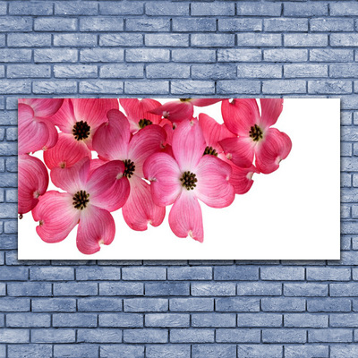 Canvas foto Flowers on the wall