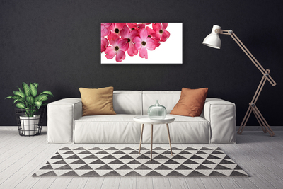 Canvas foto Flowers on the wall