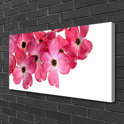 Canvas foto Flowers on the wall